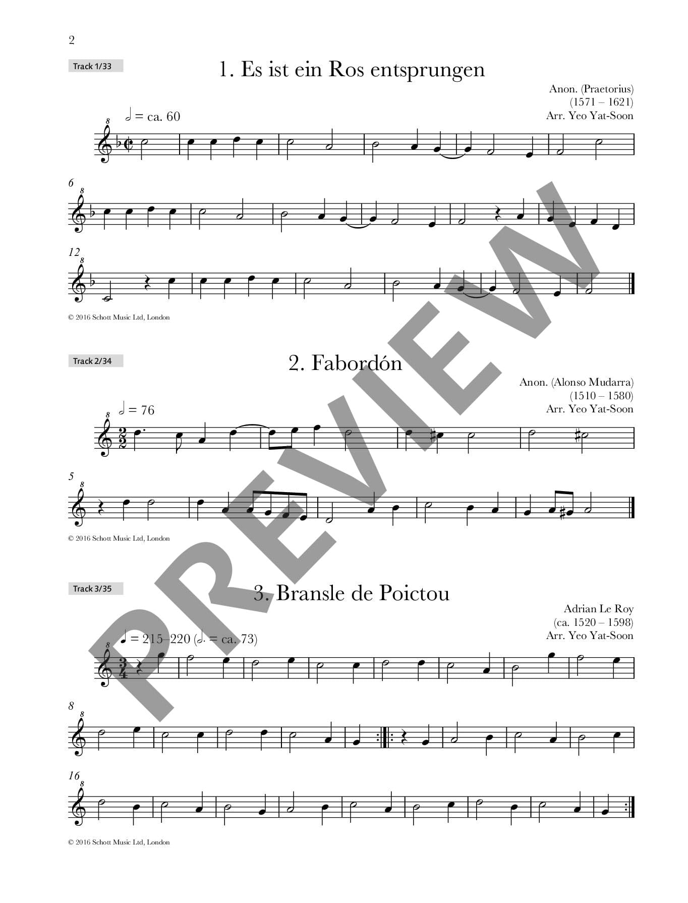Renaissance Recorder Anthology 2: 32 Stücke für Sopran-Blockflöte und Klavier. Band 2. Sopran-Blockflöte und Klavier. (Schott Anthology Series, Band 2, Band 2)