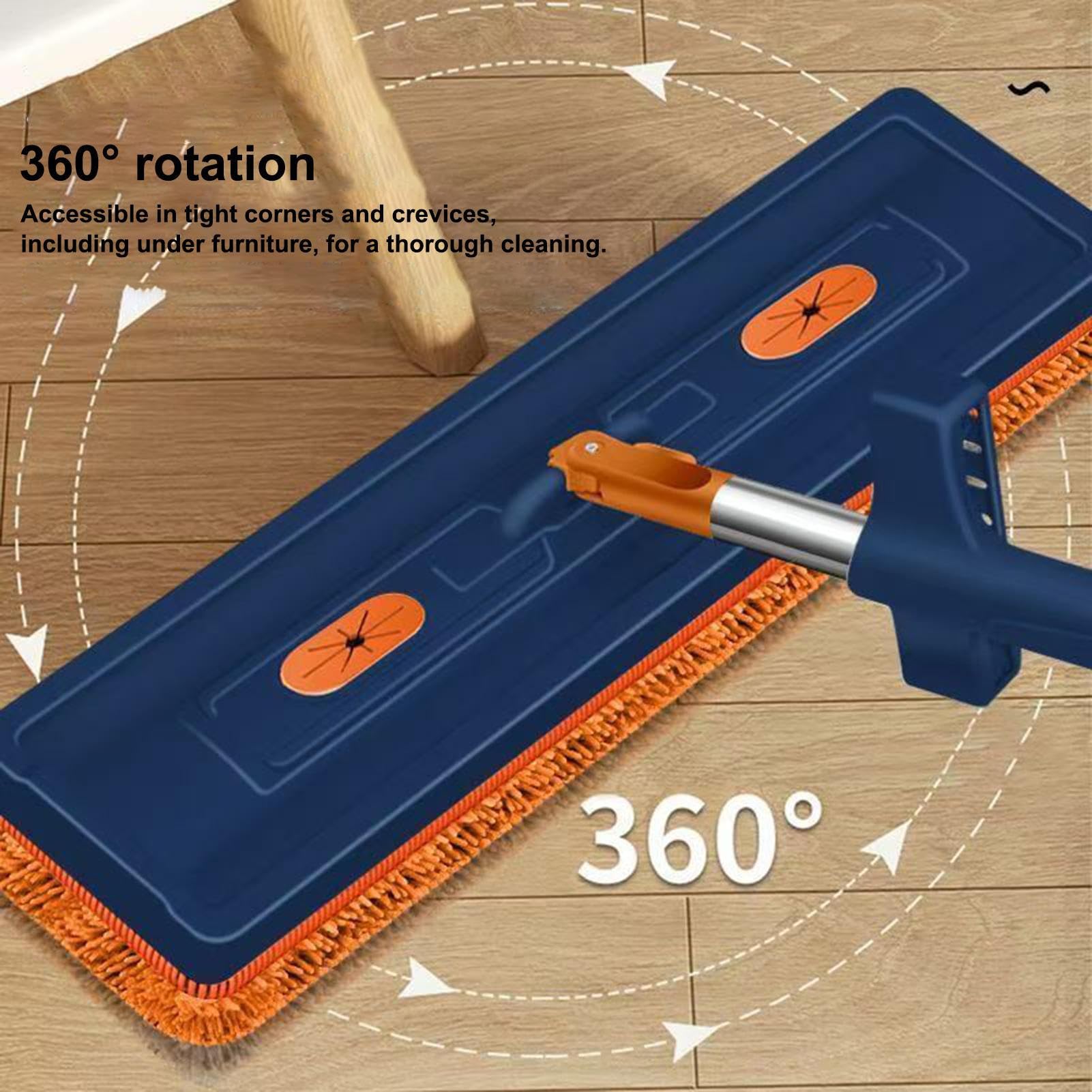 Manico lungo piano mop pulitore testa girevole a 360 gradi strumento di pulizia rotante telescopico appartamento articoli per la casa articoli per la cura