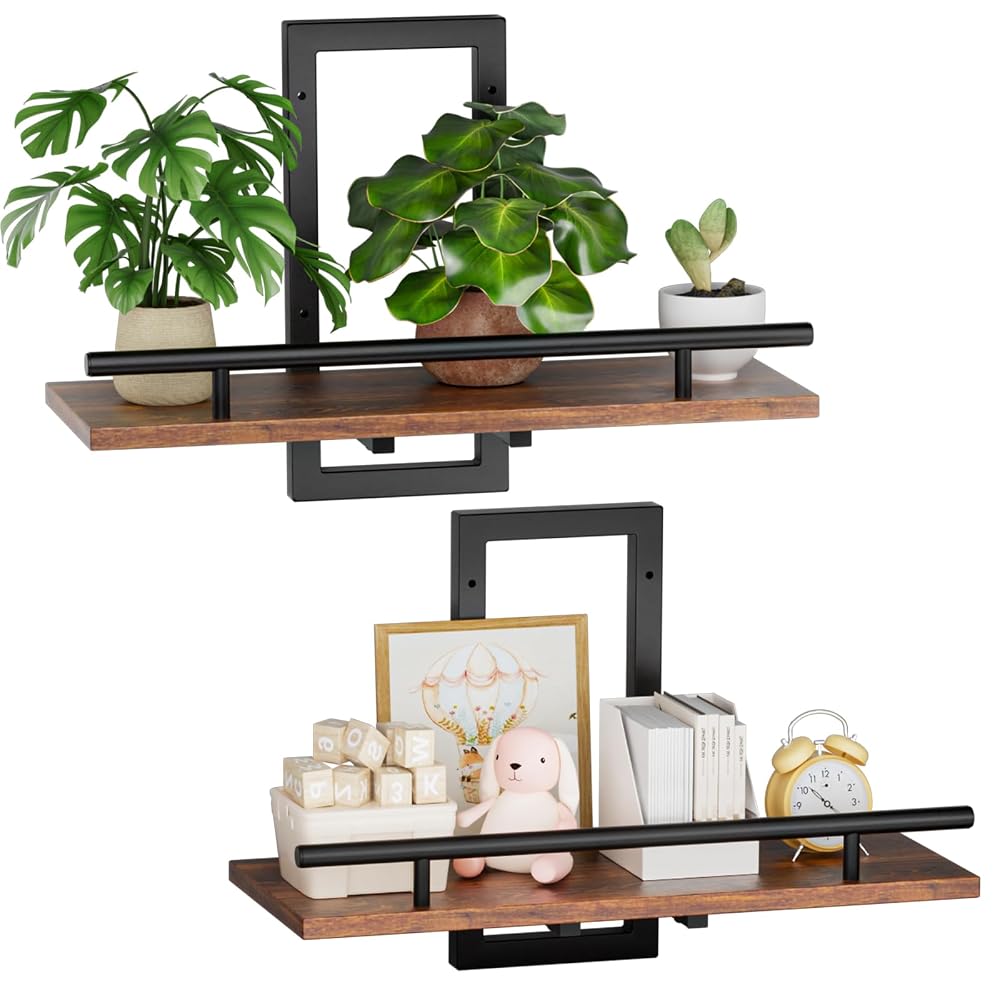 Floating Shelves for Wall Plant Shelf Indoor 2 Pack