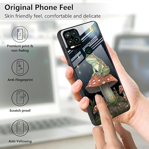 Miniatura 3 de Funda para teléfono Motorola Moto G Stylus 5G 2021 con protector de pantalla, carcasa trasera de vidrio templado, silicona suave, protección