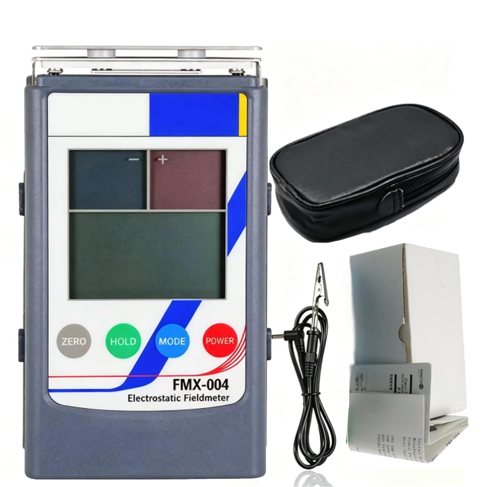 Zyknaurral Multicolor Upgraded Electrostatic Fieldmeter,0-20Kv/0-30Kv Handheld Esd Electrostatic Tester, Portable Antistatic Field Detection Meter For Electronics & Manufacturing & Laboratory Fmx004