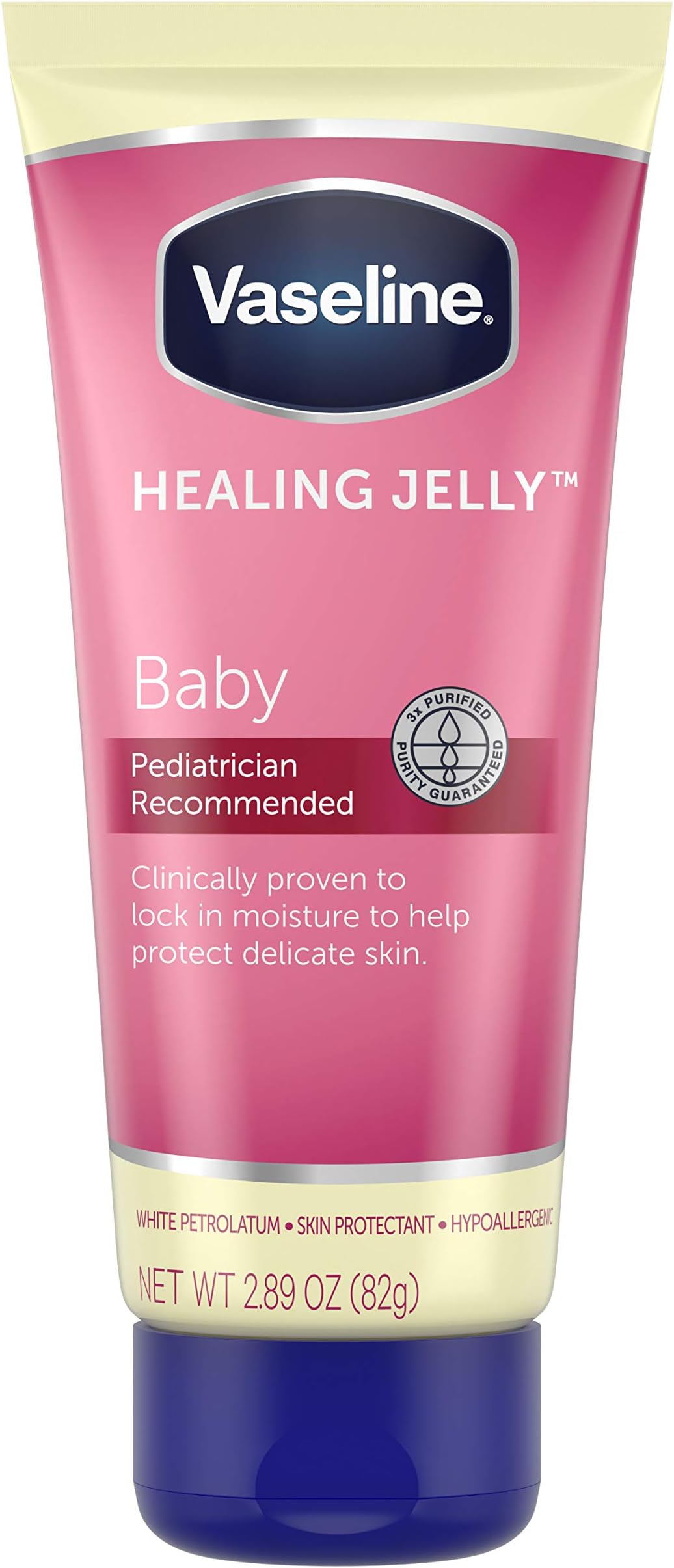 Healing Jelly Petroleum Jelly For Diaper Rash Moisturizer For Baby Hypoallergenic Skin Protectant 2.89 oz