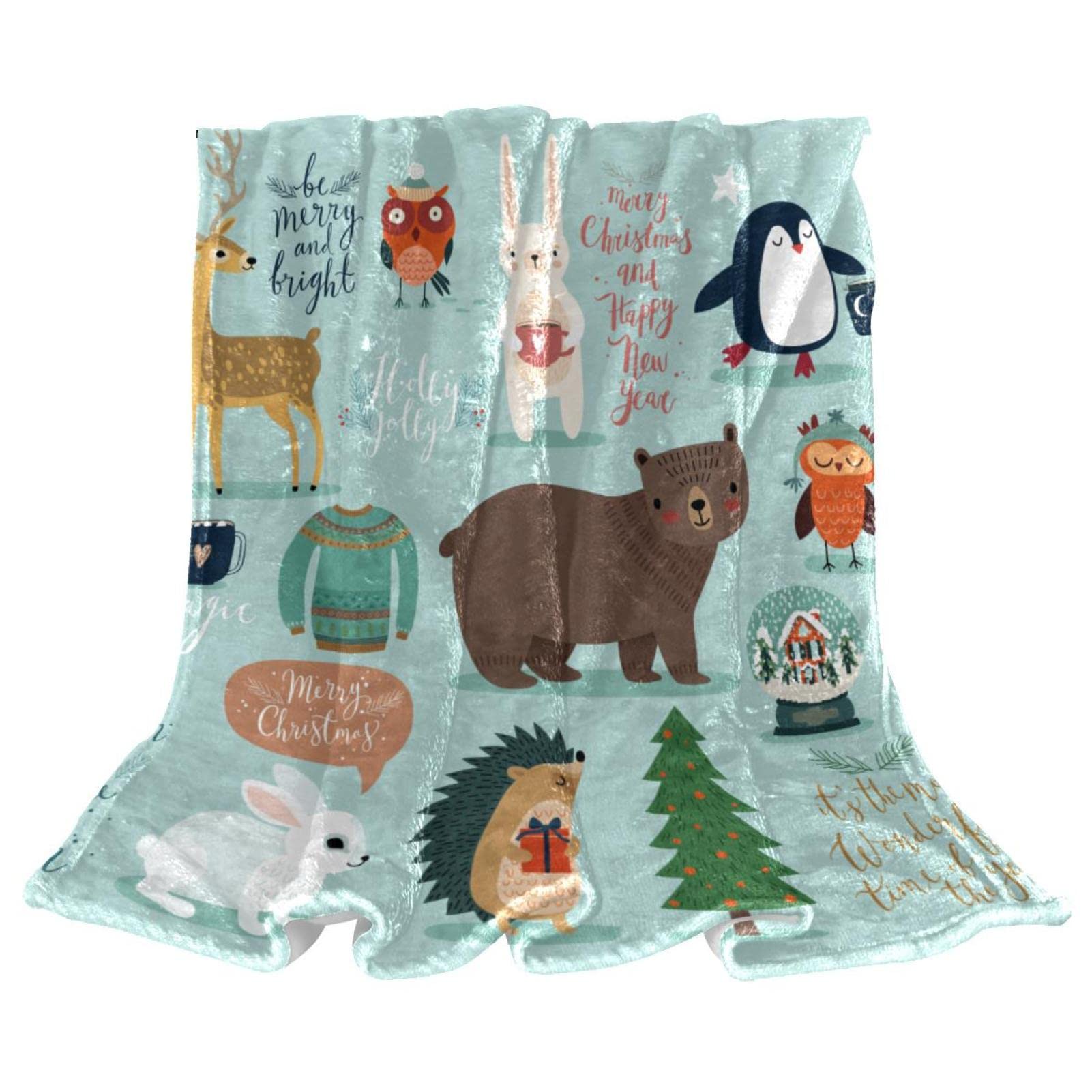Couverture de lit enfant douce motif animal pour la sieste