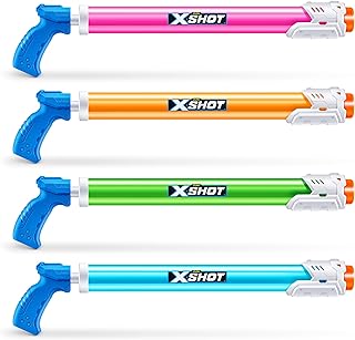 XSHOT Water Large Tube Soaker - High-Capacity Water Blaster for Maximum Fun, Easy Pump Action, Long-Range Soaking, Lightweight and Durable Design for Outdoor Summer Play