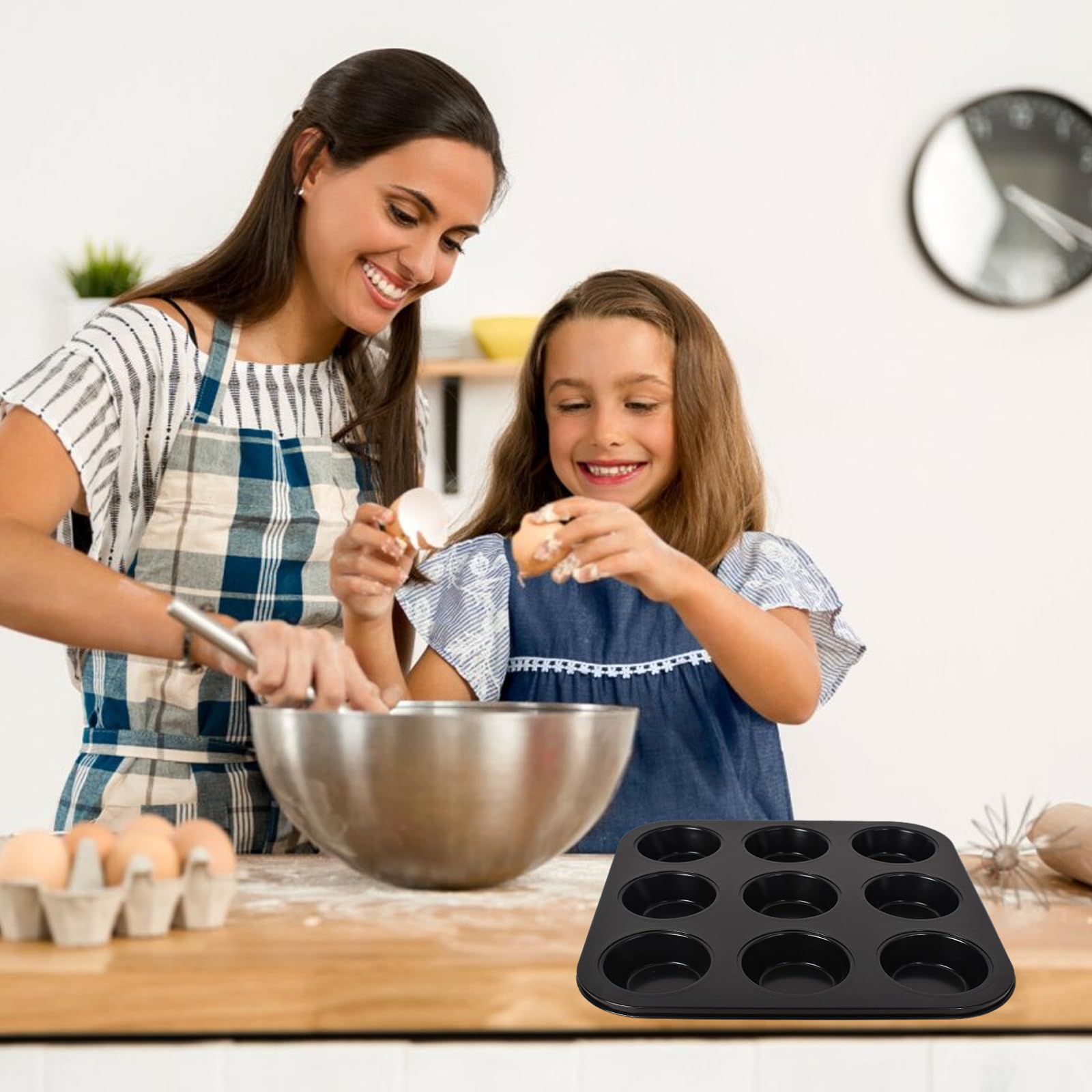 Mophorn Set di teglie da forno, 3 pezzi, in acciaio al carbonio