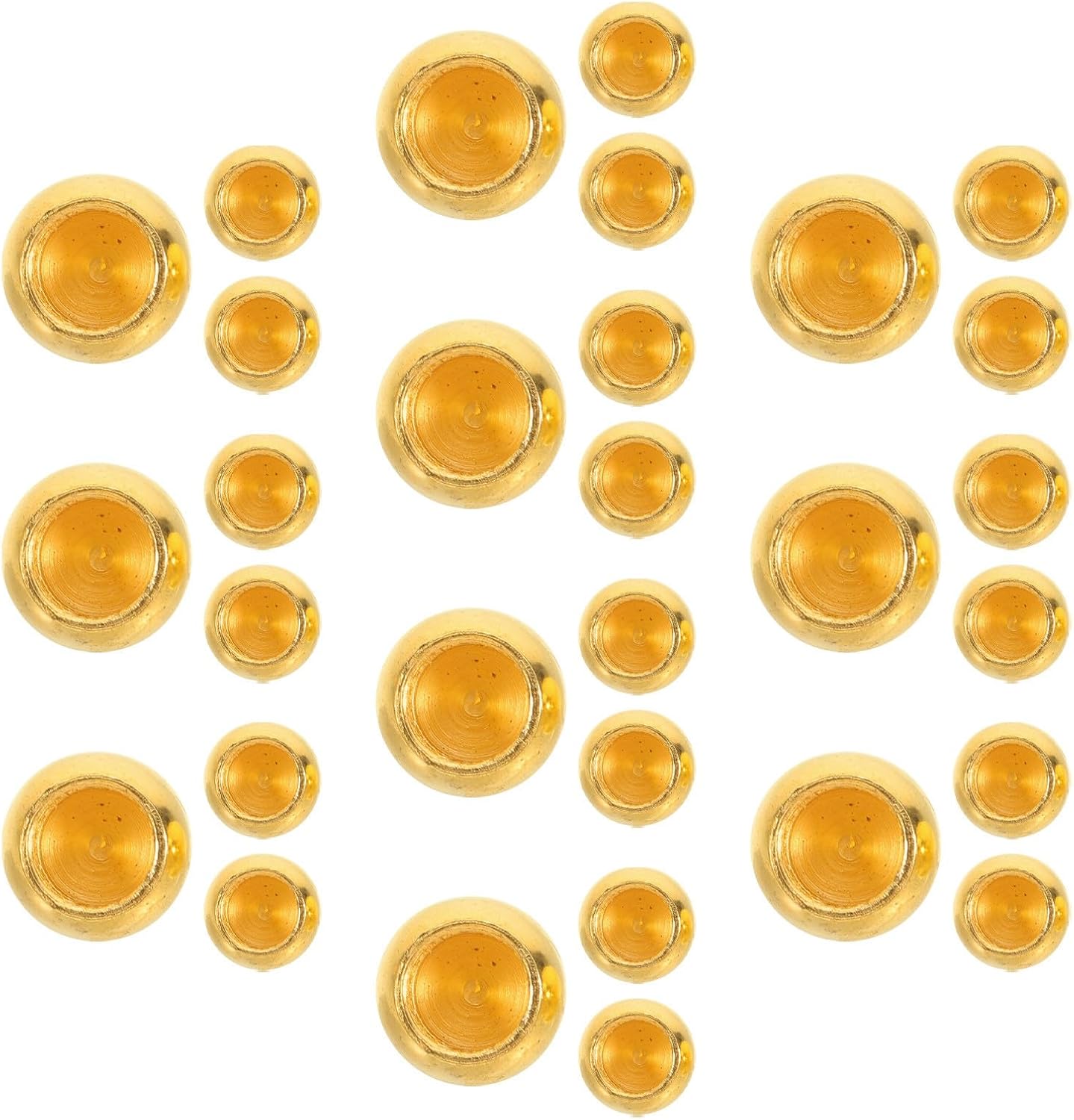 30pcs Ball Lamp Screw Caps Nut Cover Replacement Thread Cap Nuts Knob for Lamps and Lighting Fixtures, DIY Project Friendly Easy Installation, Suitable for Lighting Projects