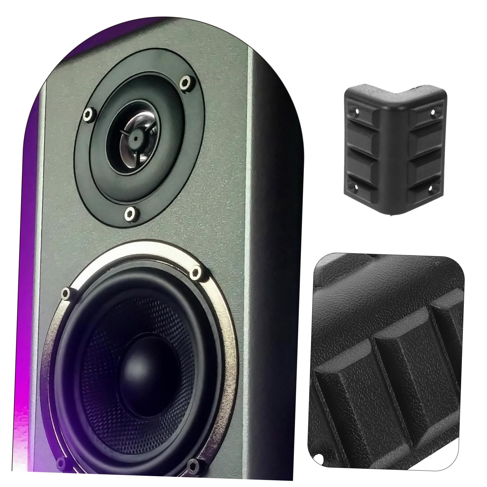 Artibetter 80piezas Protector De Esquinas Para Altavoces Para Muebles y Proyectos De Decoración Protección De Esquinas y Bordes Diseño Elegante y Funcional