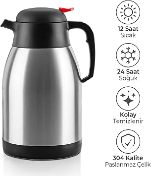Penguin 2 Liter Steel Thermos Png-1200p, Penguin Tea Thermo