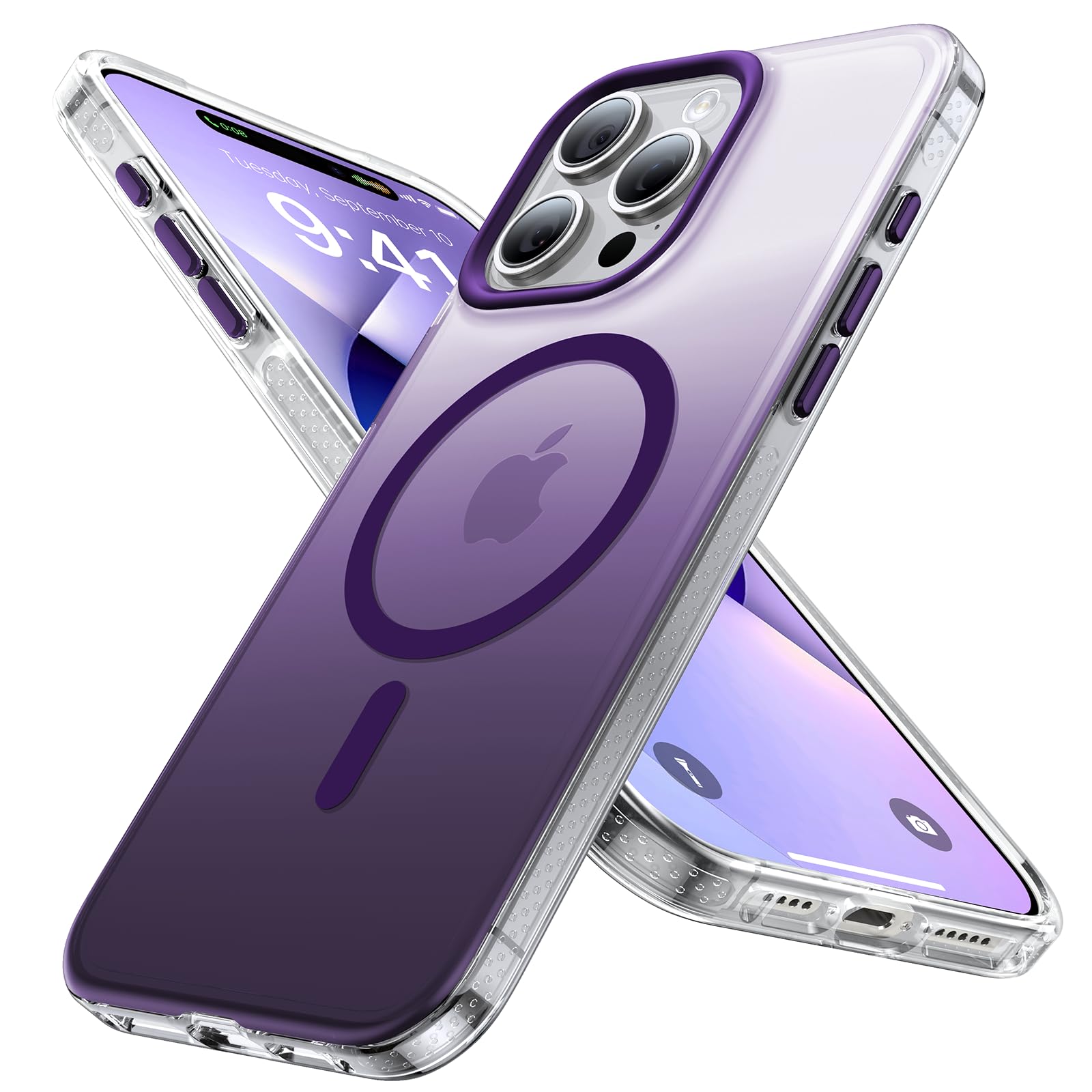 Coque rigide iPhone 15 Pro Max aimantée fine antichoc dégradé