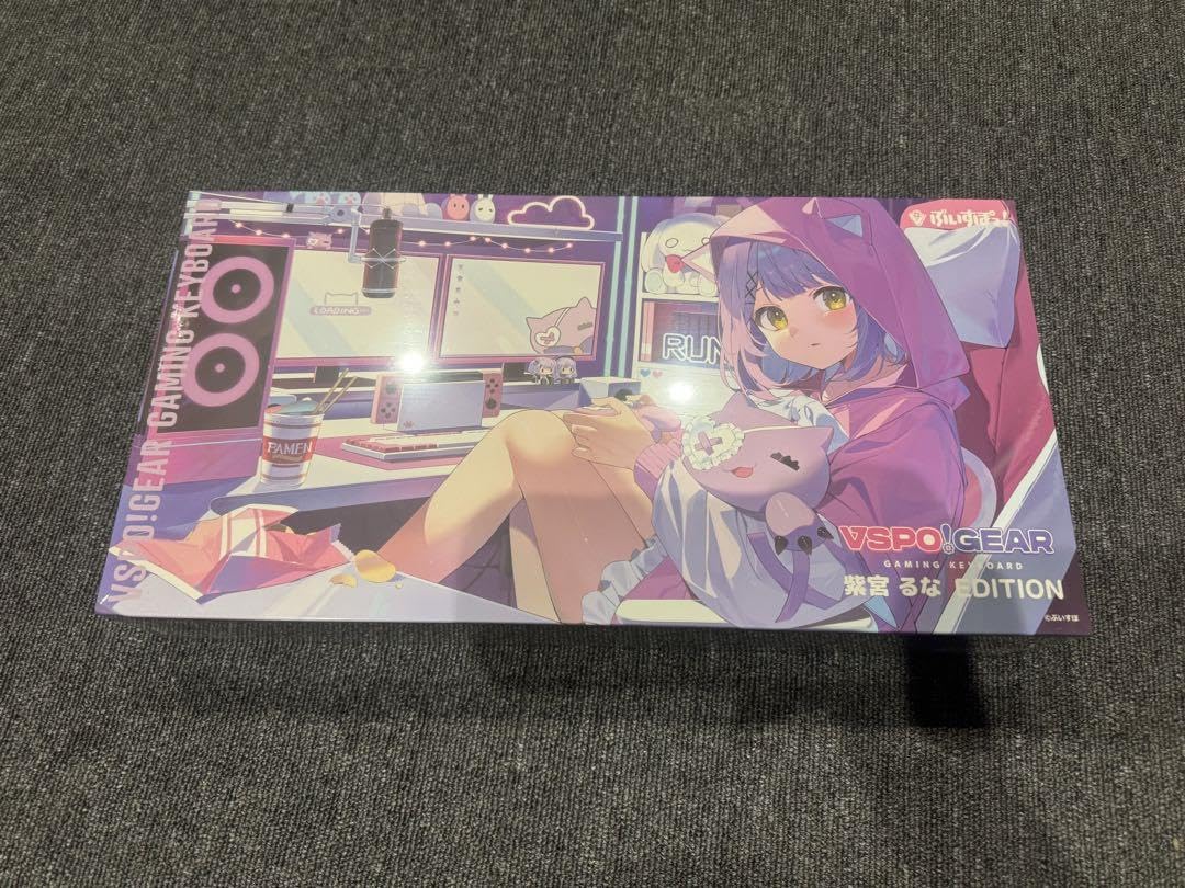 VSPO!キーボード　紫宮るな　新品未開封　シュリンク付き 新品 ゲーミングキーボード 紫宮るな Edition VSPO GEAR 第2弾
