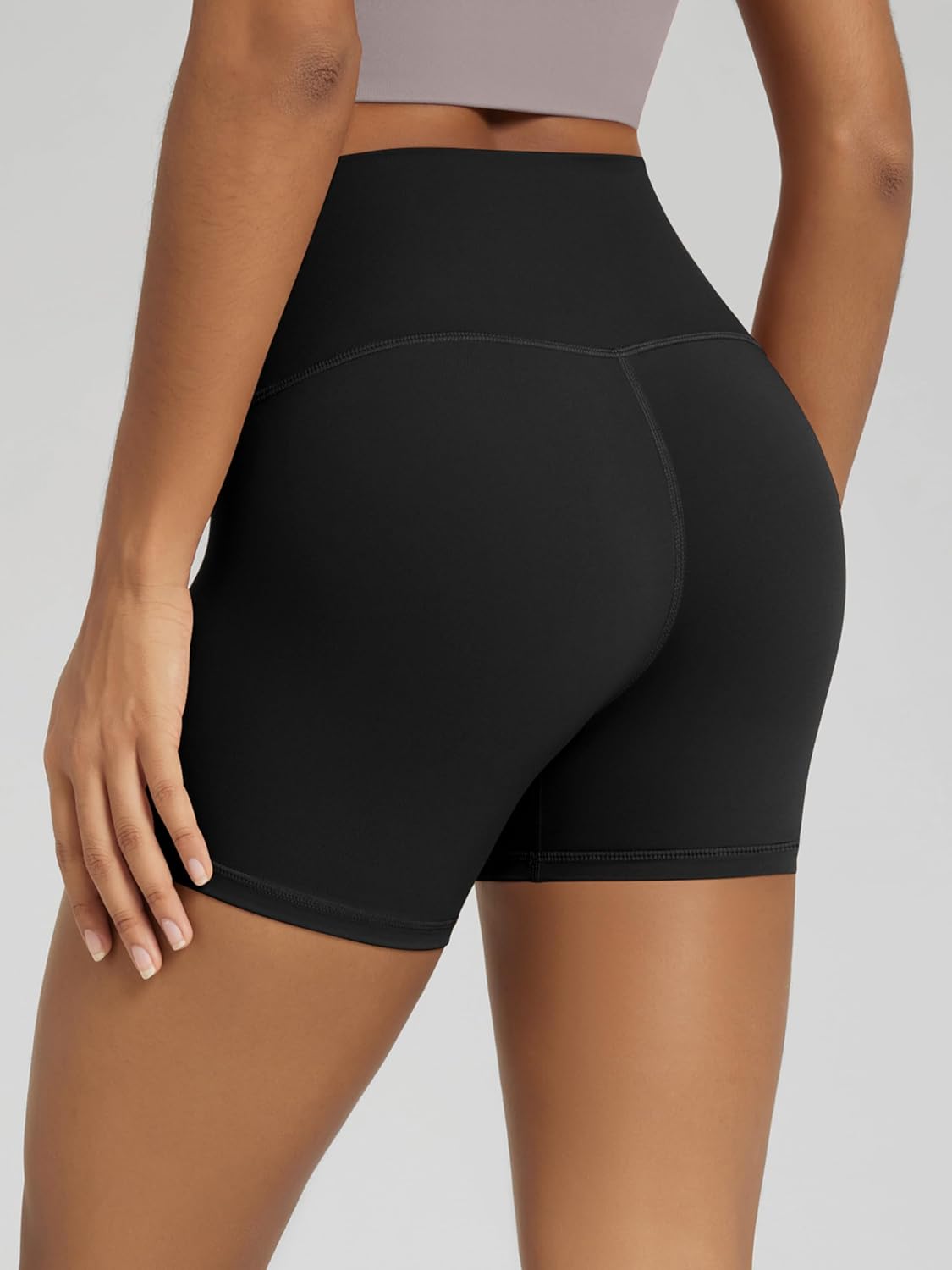 ODODOS Tummy Control Compression Shorts for Women, 4" / 6" / 8" / 10" High Waist Workout Biker Shorts with Inner Pocket - Image 2