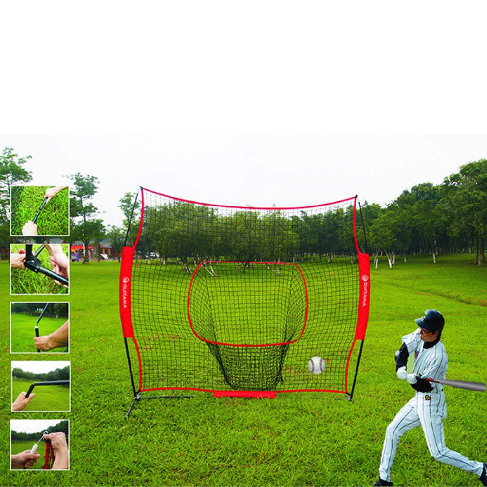 Filet de baseball portable 7*7, filet de pratique de baseball, filet de