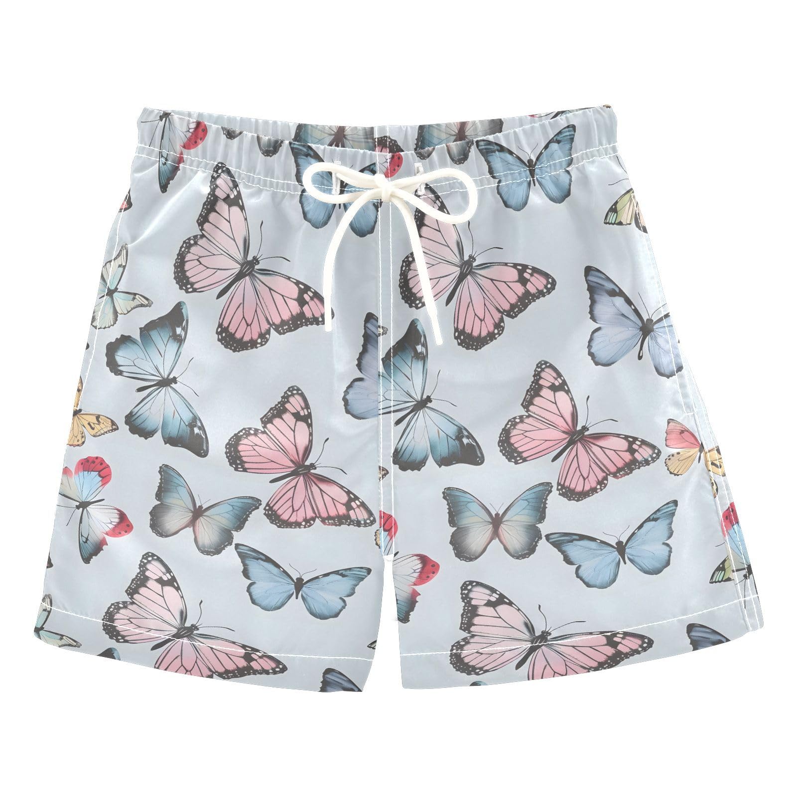 senya Color Butterflies Pattern Boys Swim Trunks Toddler Shorts Swimwear Boardshorts Multicoloured