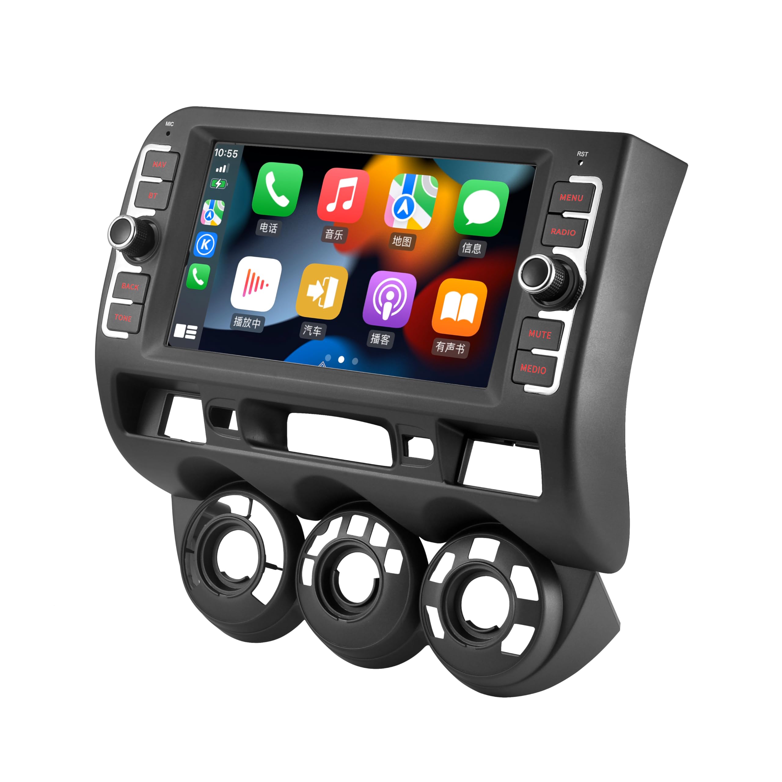 ホンダ　フィット　Android CarPlay AndroidAuto Amazon.com: for Honda Fit Jazz Radio 2004-2007 Android 13 Car