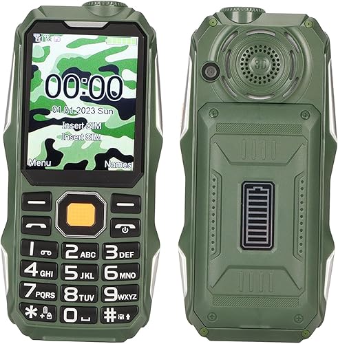 Diyeeni Teléfono celular para personas mayores desbloqueado, teléfono celular 2G para ancianos y niños, doble SIM doble espera, teléfono móvil de