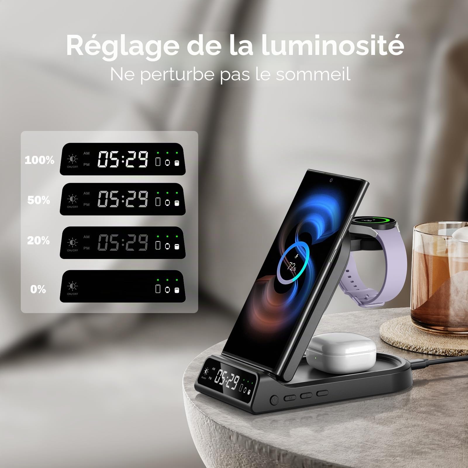 Chargeur sans Fil pour Samsung Z Fold 8/Z Flip 8/S26