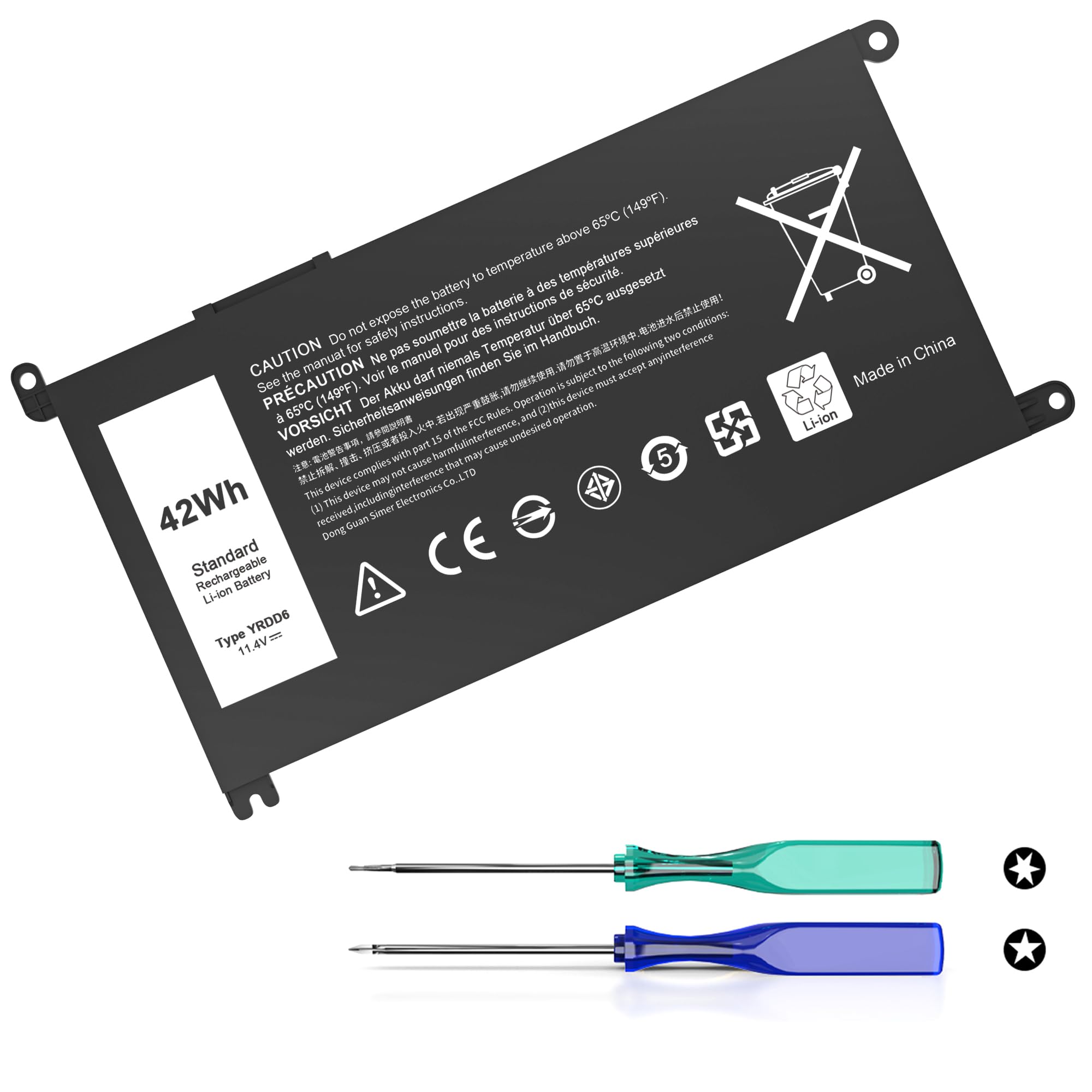 DEEL ボストロ GENUINE DELL LATITUDE 3520 3320 15V 54WH 3420MAH 4-CELL LI-ION