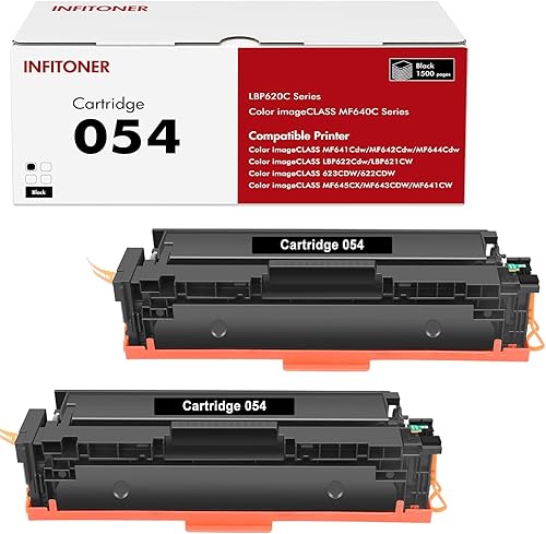 054 054H - Tóner negro de repuesto compatible para Canon 054 CRG054 Color ImageCLASS MF642Cdw MF644Cdw MF641Cw LBP622Cdw MF642 MF644 disponible en Yaxa Venezuela