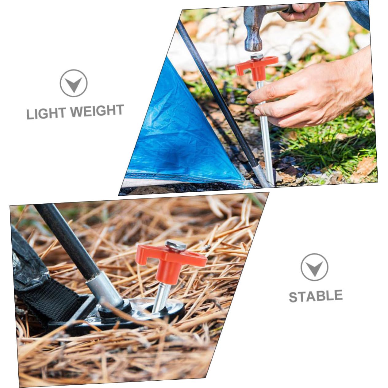 12 Stück Zeltheringe Robuste Camping Heringe für Windfeste Befestigung Boden für Outdoor Aktivitäten und Strandnutzung