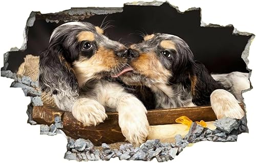 Miniatura 9 de Calcomanía de pared de animales, tatuaje de pared 3D de tiburón destrozado, removible, calcomanías de pared para habitación, calcomanías