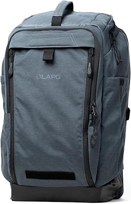 LAPG Terrain Stealth Backpack, Covert EDC Backpack, Low Profile Tactical Backpack - Heather Midnight