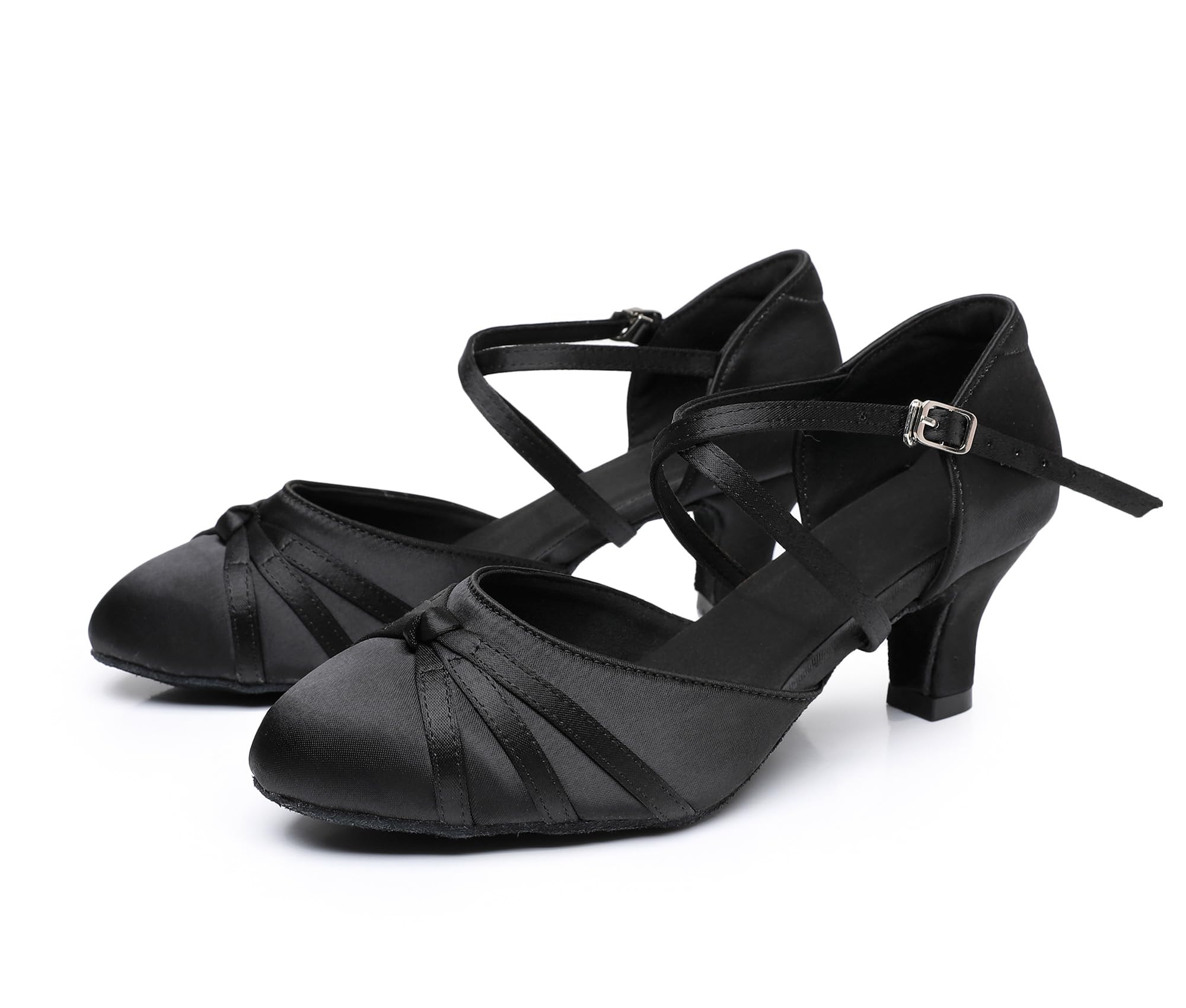 Rosefinch Chaussures de Danse Latine de Salon pour Femmes Salsa Tango Valse Chaussures de Danse Sociale 5/7cm Talons 34-41EU