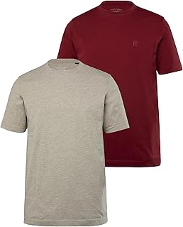 JP 1880 Men’s T-Shirt, Large Sizes, Rh Double Pack