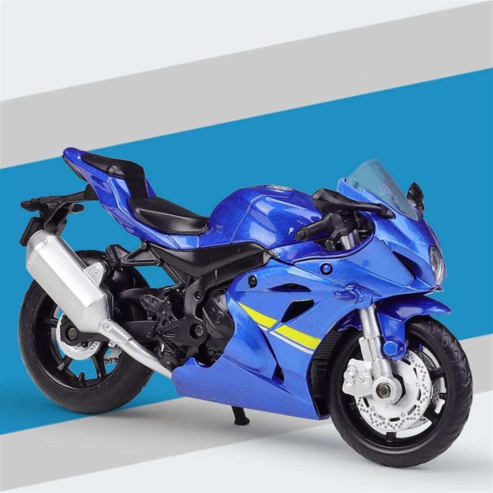 SEYXF Motorbike Toy 1:18 for Suzuki GSXR 1000 2018 Motorcycle Metal Model Collection Simulation Diecasts Gifts(Blue with Box)
