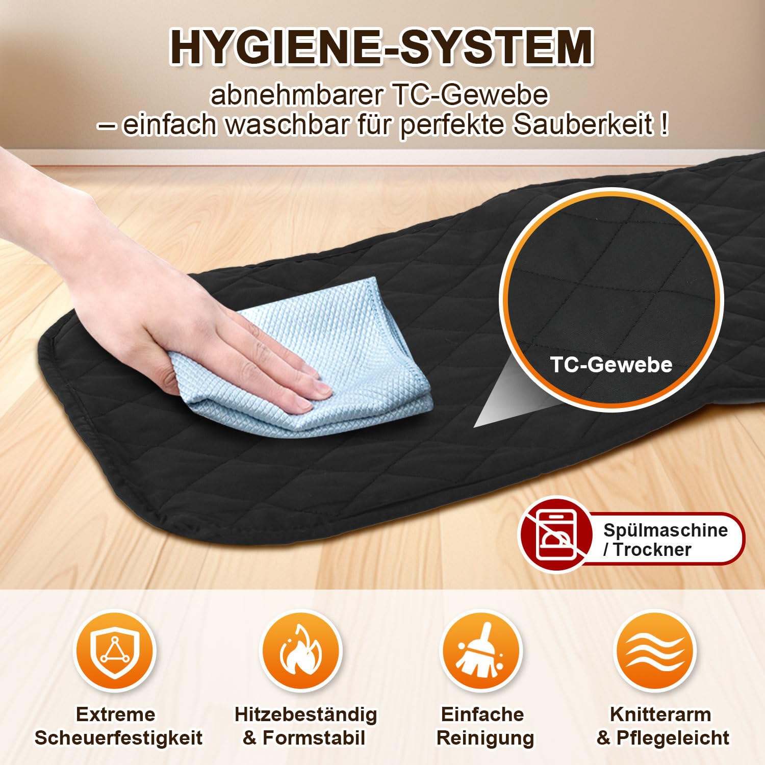 Chauffeur d'assiettes électrique XXL pour 12 Assiettes (jusqu'à 32 cm) - 200W–74°C, Chauffe Assiette Housse Lavable, Chauffage en 10 Min, Protection Contre la surchauffe[Noir]