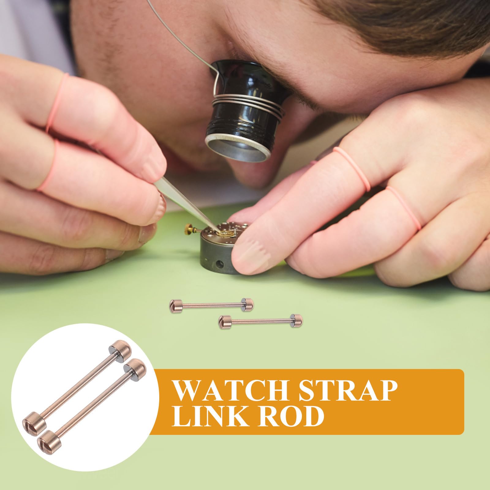 Cabilock Tige de Vis Facile à Installer Bracelet de Montre pour Acier Inoxydable Argenté Maintient la Boucle Connectée, Outil pour Horlogers et Bijoutiers