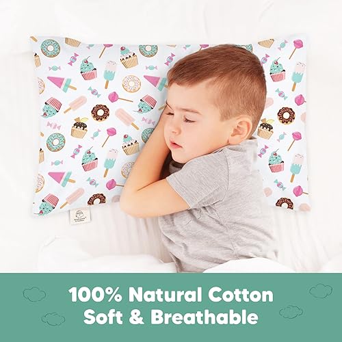 Miniatura 105 de KeaBabies Funda de almohada para niños pequeños de 13 x 18 pulgadas, funda de almohada de algodón orgánico para niños, niñas, funda de algodón suave