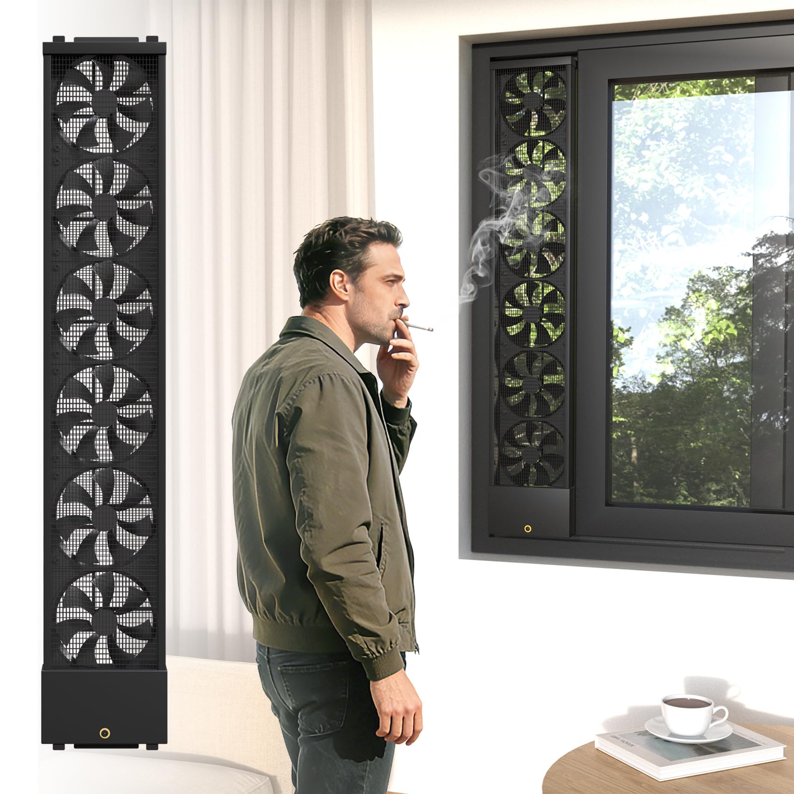 Vertical Window Fan for Sliding Windows (90~95cm/35.4~37.4in)