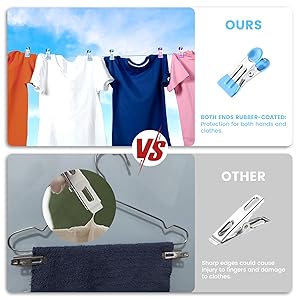 Clothes Pins, Chip Clips,Chip Clips Bag Clips Food Clips 20 Pcs,Towel Clips,Bag Clips for Food,Clothespins 2.17 Inch,Chip Clip,Chip Bag Clip,Metal Clips,Clothes Pins Heavy Duty,Colored Clothespins