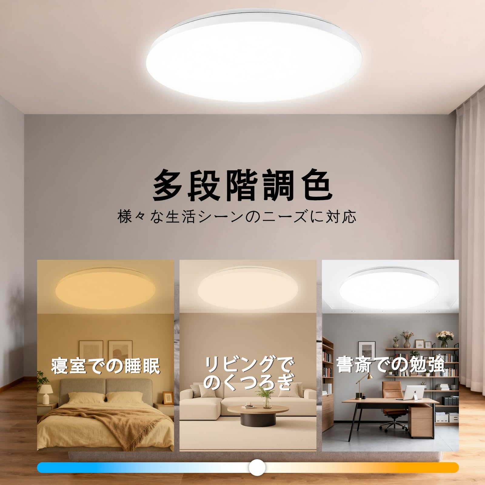 Amazon.co.jp : SIXU LED シーリングライト 46W 5060LM 8 畳 - 10 畳