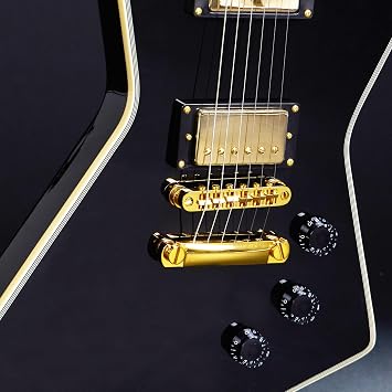 Firefly FFLX Solid Body Electric Guitar,Mahogany Guitar body,Stainless steel and ball end frets,rosewood fretboard(Black Color).