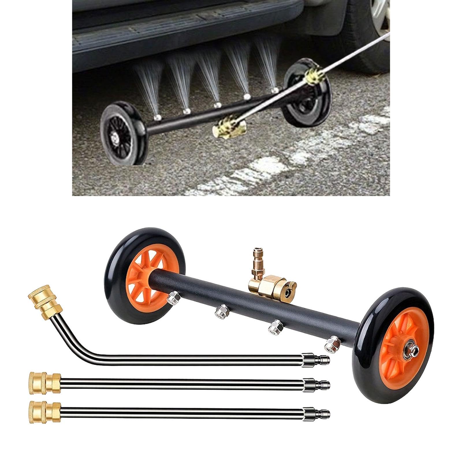 Idropulitrice Ad Alta Pressione, Lavavetri, Lavasuperfici, Attacco da 1/4", Universale di Lavaggio Sottoscocca per Auto, Passerelle E Cam
