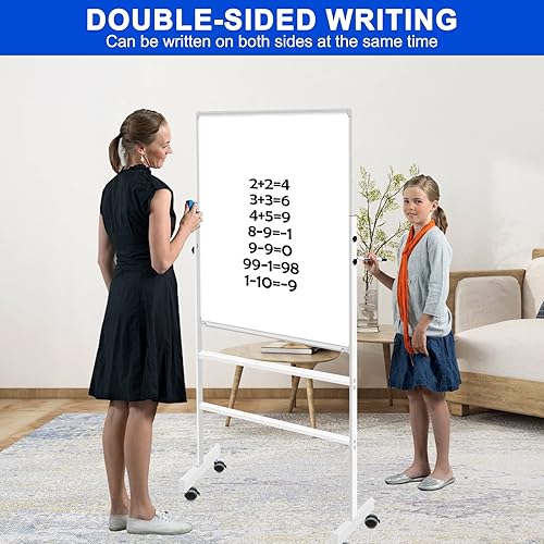 Miniatura 2 de Pizarra blanca magnética con soporte de hierro para presentación en la oficina y escuela