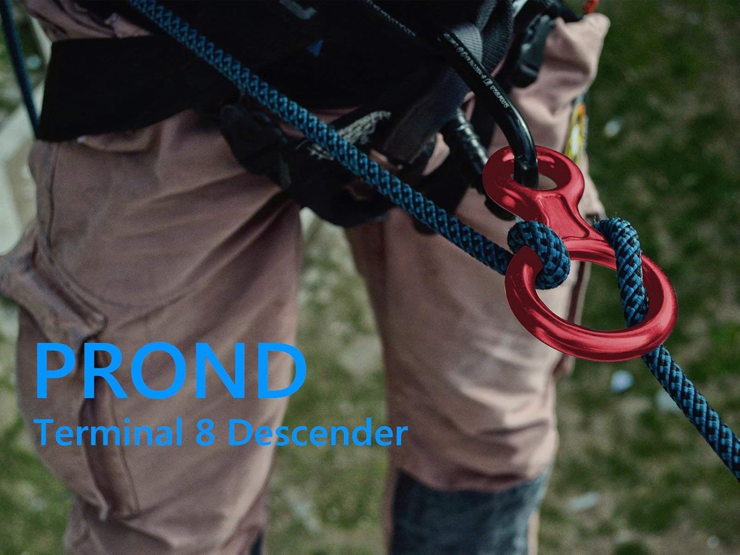 PROND Terminal 8 Descender, Climb Aluminum Figure 8 Descender Rigging Plate Heavy Duty, 35KN Aluminum Alloy Descender for Outdoor Climbing Rappel Gear Downhill Ring Equipment and Belay Device (Red) : Sports & Outdoors