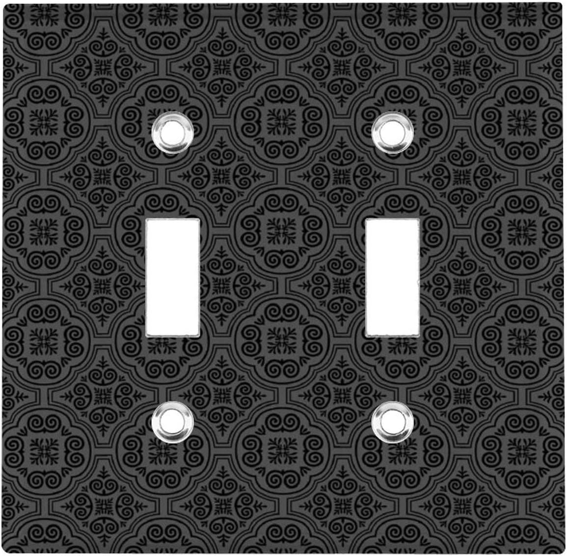 2 Wall Switch Cover Flower Design Elements Classic Decorator