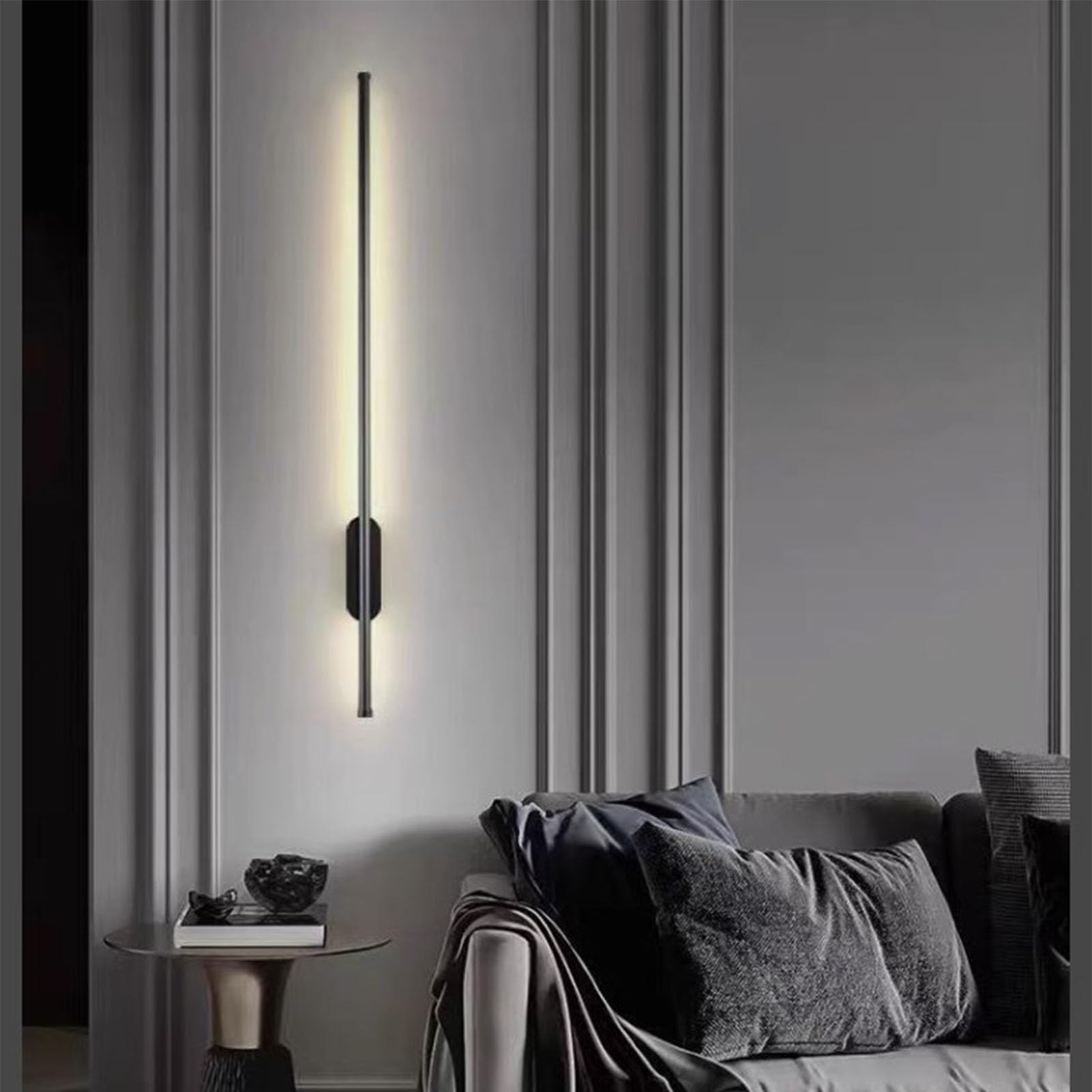Barra de Luz LED, Barra de Luz de Pared LED Ajustable de 3 Modos, Luminaria Suave para Dormitorio y Sala de Estar, Lámpara de Pared Que Ahorra Espacio