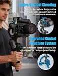 FeiyuTech SCORP-C2 3-Axis Caméra Gimbal Stabilizer avec intégré AI Suivi, 7.7 lb Charge utile, Prise de vue verticale native, Contrôle de caméra Bluetooth, Compatible avec les appareils photo Nikon Sony Canon Panasonic