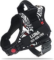 Vista 26 de Personalized No Pull Dog Harness with Custom Name and Phone Number by PawPawify, Heavy Duty Pet Vest to Prevent Tugging, Pulling, or Choking, Blue