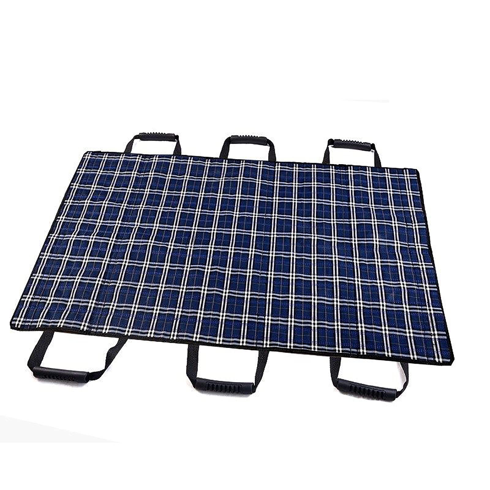 Sábana de Transferencia Lavable Reutilizable para Girar, Almohadilla de Cama de posicionamiento Multiusos con Asas reforzadas, reposicionamiento de elevación, Tela de Nailon de Doble Cara, Azul