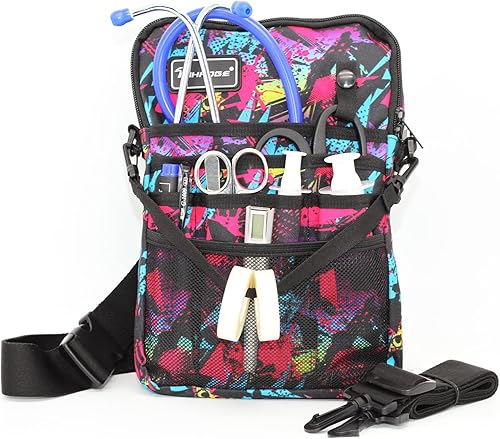 Miniatura 7 de Riñonera para enfermera con soporte para cinta, organizador de bolsillo para enfermeras para profesionales médicos, bolsa de cintura de enfermera de