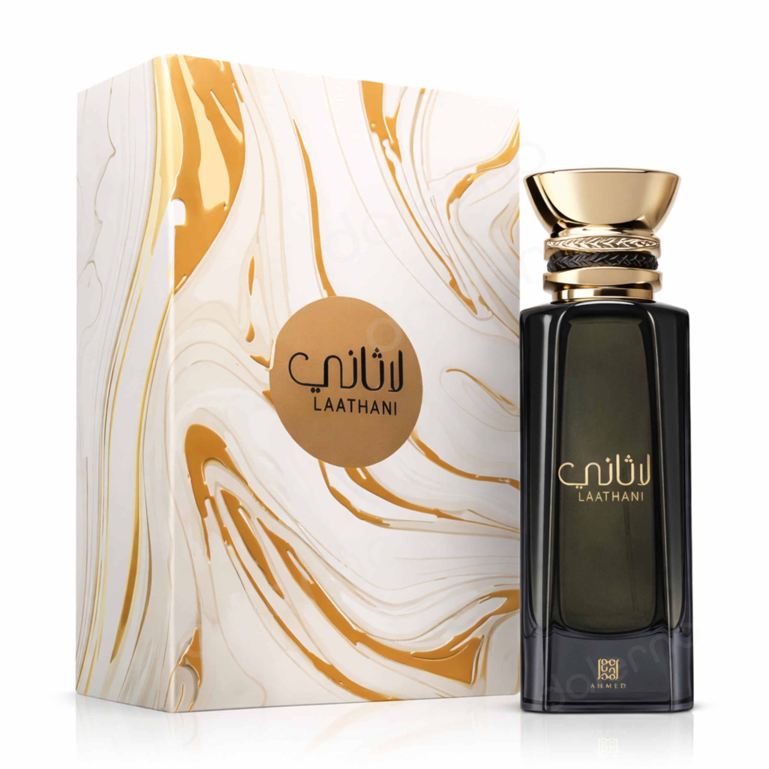 Laathani Ahmed Al Maghribi Parfüm Eau de Parfum 80ml von Unisex Orientalisches Oud Parfum Lang Anhaltend Intensiv Würzig Holzig Leder Moschus Amber Abendduft Nischenparfum Damen Herren Luxus Duft