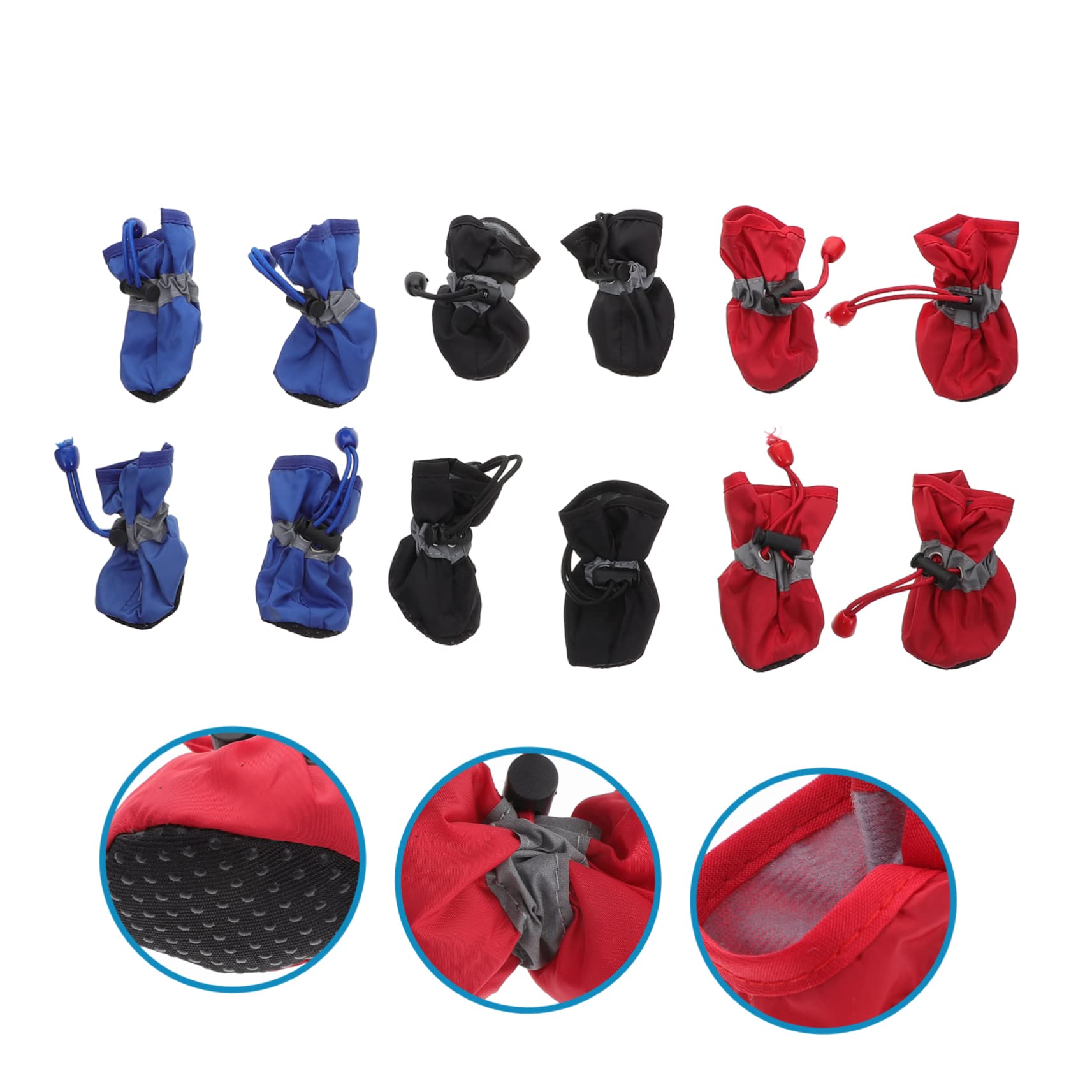 ABOOFAN 9 Set di Stivali da Pioggia per Cani Resistenti Allacqua per Esterni Facili da Indossare