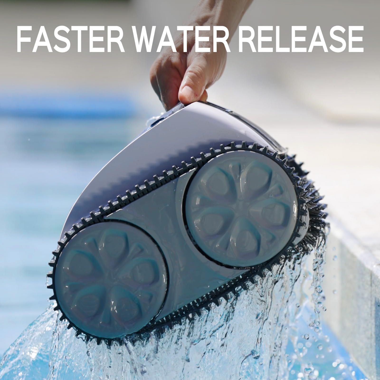 WYBOT Robot Limpiafondos Piscina Inalámbrico para Fondo/Paredes/Línea de Agua, Durante 120 mins con planificación de rutas, Carga Rápida, hasta 120㎡