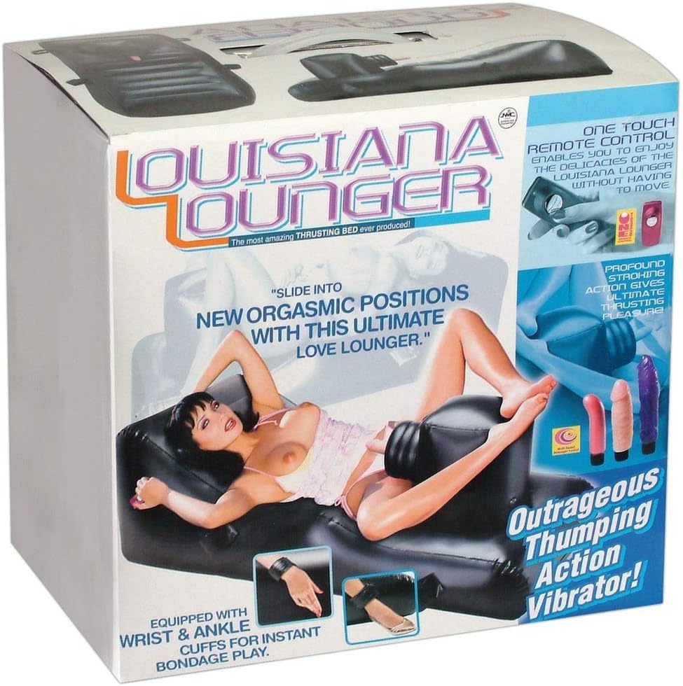 NMC Louisiana Lounger Inflatable Lounger with 3 Dongs