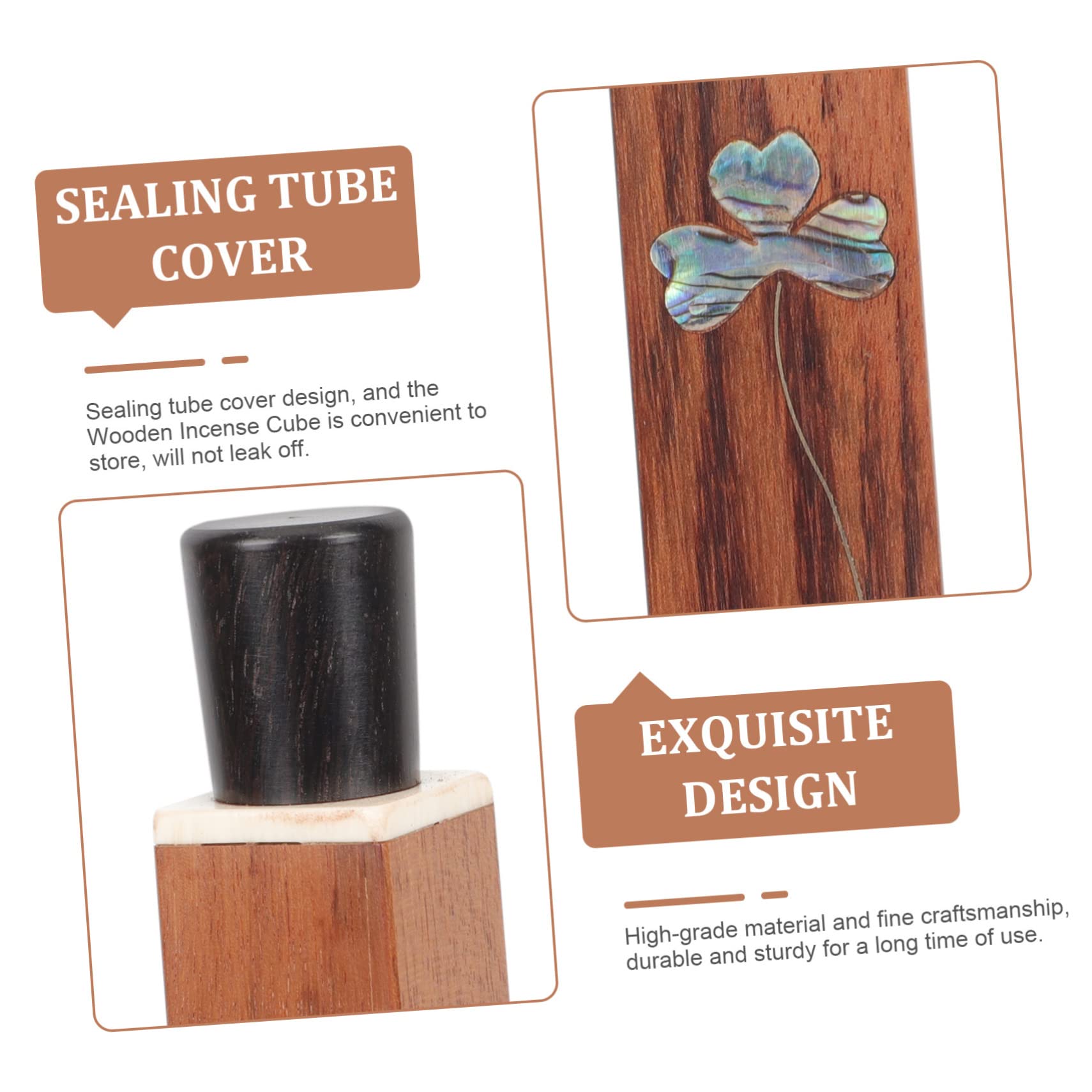 Alipis 4stücke Wood Art Räucherstäbchen Praktische Aufbewahrung Für Räucherstäbchen Für Meditation Und Yoga Kompakte Und Tragbare Design Langlebiges