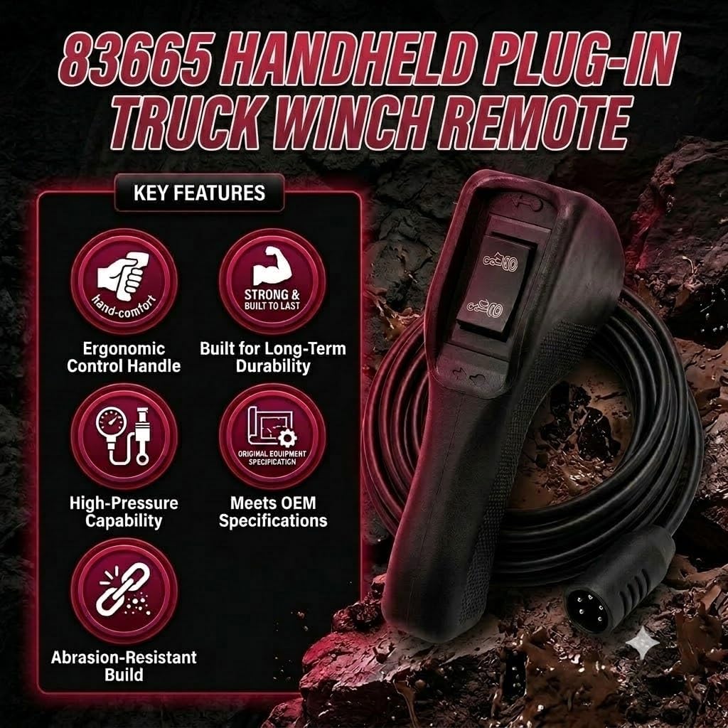 83665 Plug-in Truck Winch Remote Controller Replacement for WARN